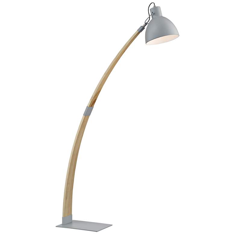 Image 1 Lite Source Arden 60 inch High Wood Floor Lamp
