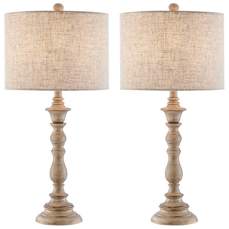 Image 1 Lite Source Aspen 27" High Rustic Sand Table Lamps Set of 2