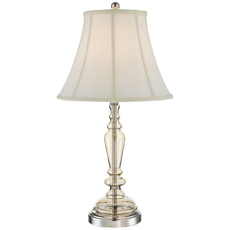 Image 1 Lite Source Avaline Brushed Nickel Candlestick Table Lamp