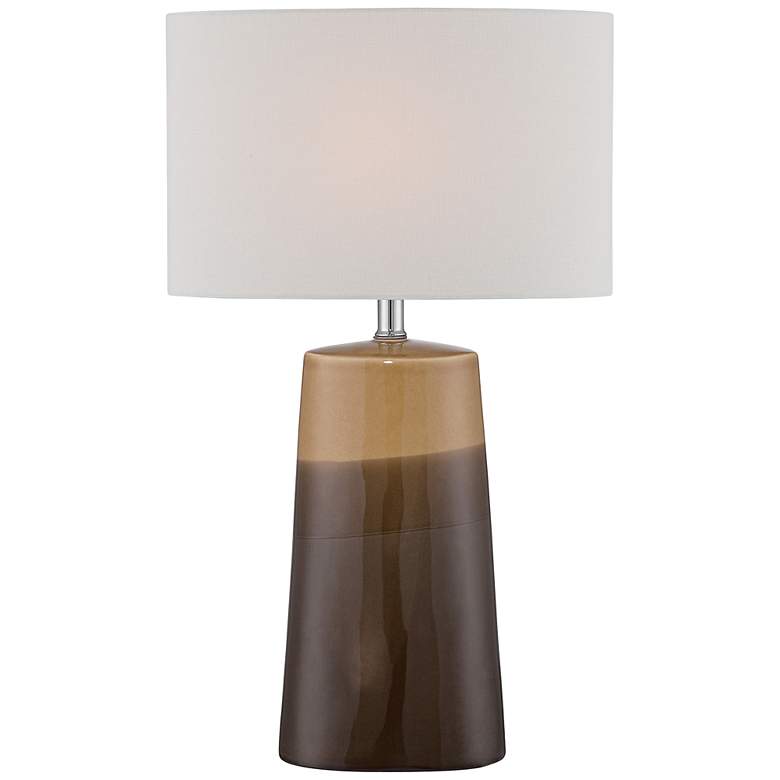 Image 1 Lite Source Baker Gradient Coffee Ceramic Table Lamp
