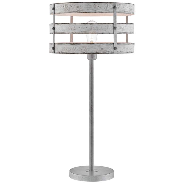 Image 1 Lite Source Balta 30 1/4" High Brushed Metal Table Lamp