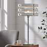 1_Lite Source Balta 30 1/4" Wood and Brushed Metal Table Lamp