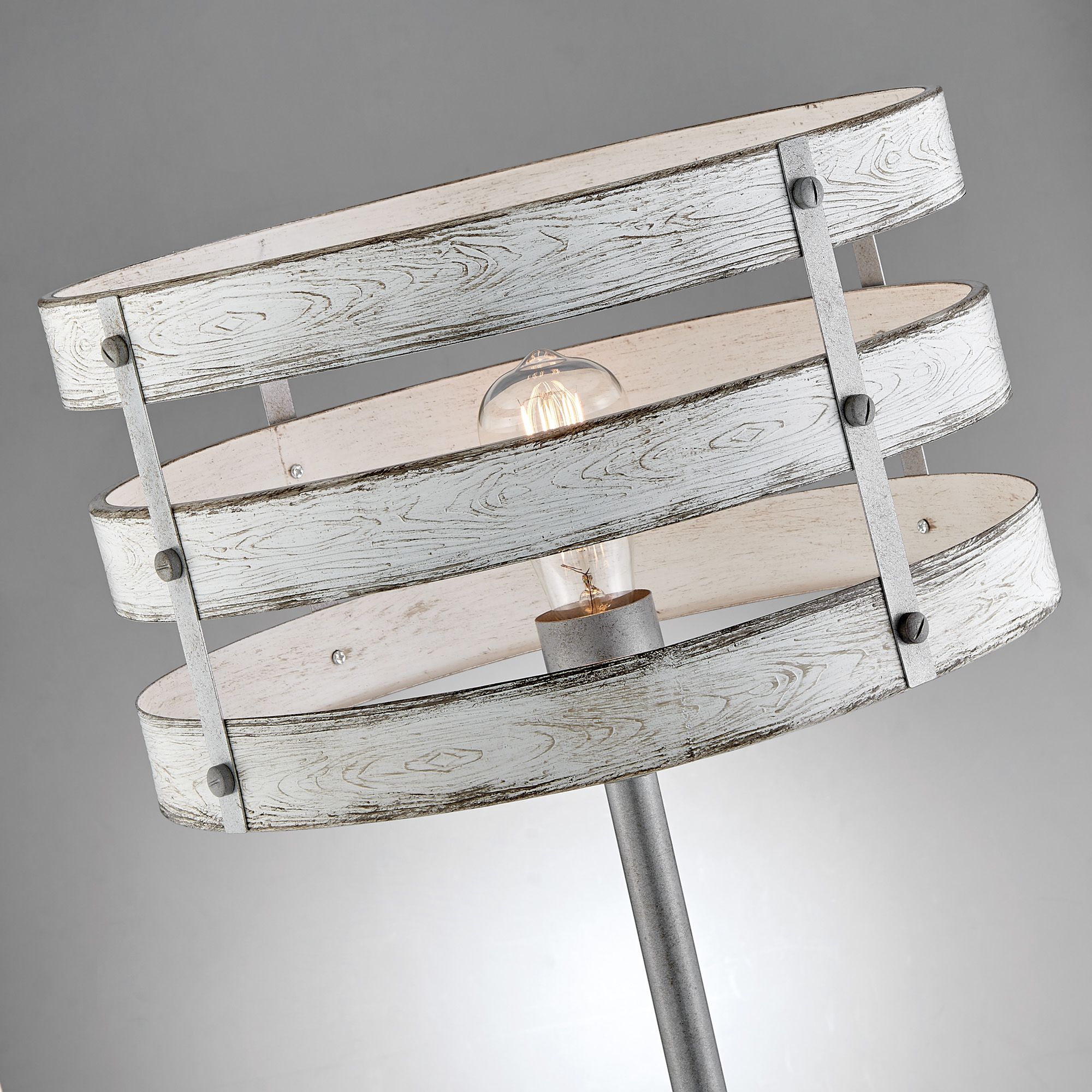 Image 3 Lite Source Balta 30 1/4" Wood and Brushed Metal Table Lamp more views