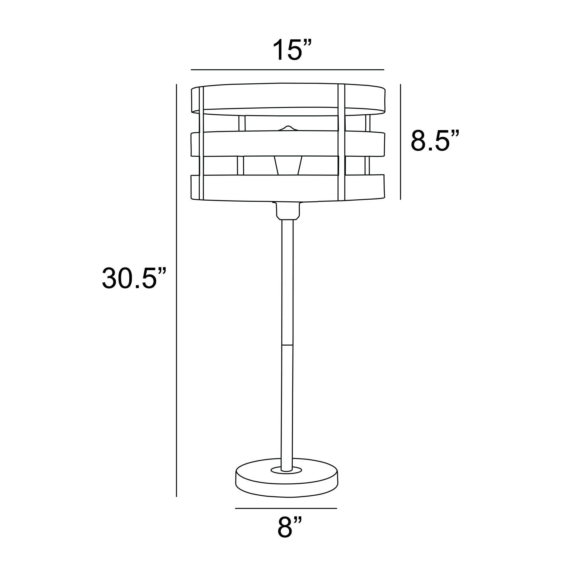 Image 4 Lite Source Balta 30 1/4" Wood and Brushed Metal Table Lamp more views