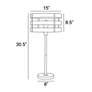 4_Lite Source Balta 30 1/4" Wood and Brushed Metal Table Lamp more views