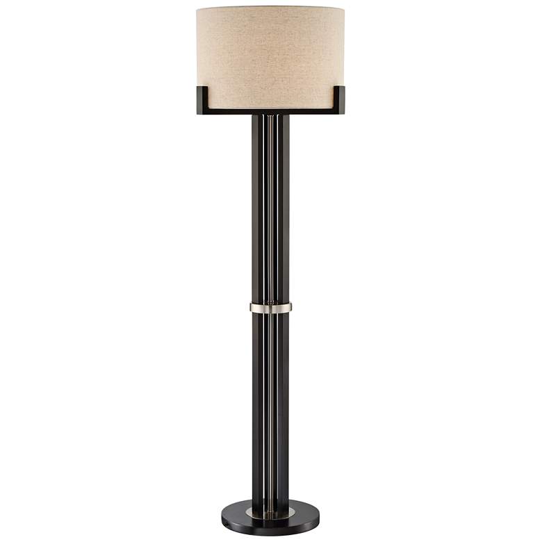 Image 1 Lite Source Barend Dark Walnut Metal Floor Lamp