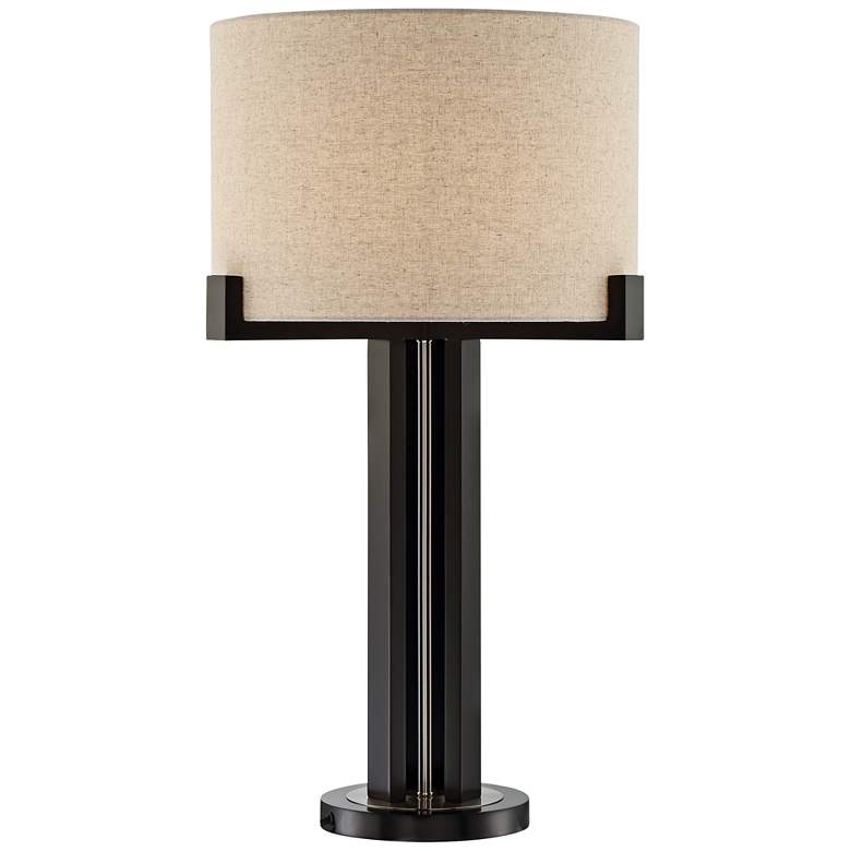 Image 1 Lite Source Barend Dark Walnut Metal Table Lamp