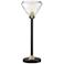Lite Source Baron Black Metal Torchiere Table Lamp