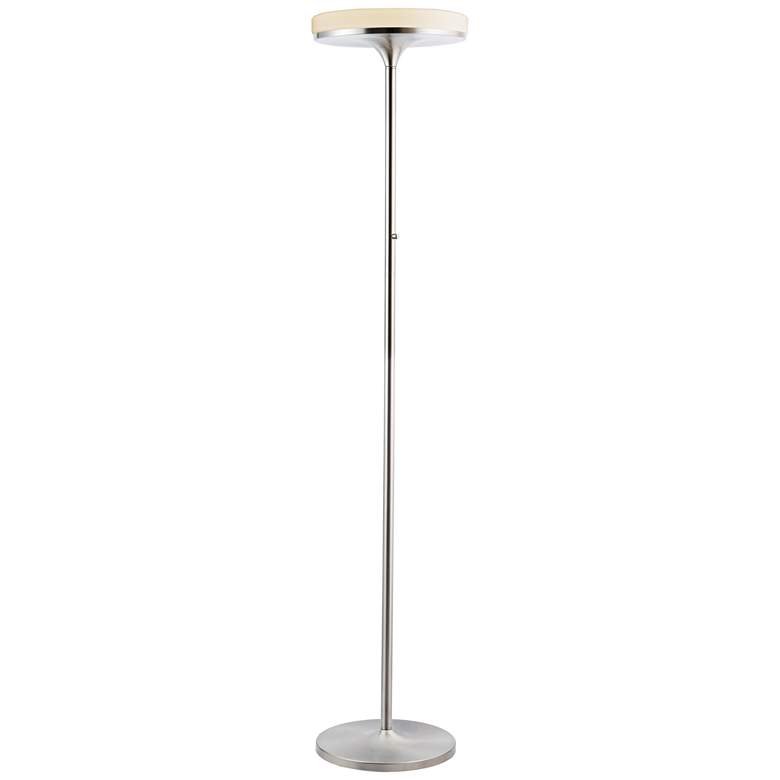 Image 1 Lite Source Batson Brushed Nickel LED Torchiere floor Lamp