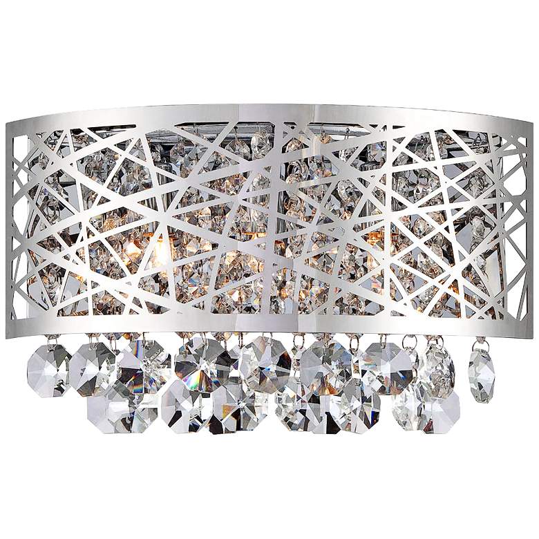 Image 1 Lite Source Benedetta 12 inch Wide Cut Crystal Wall Sconce