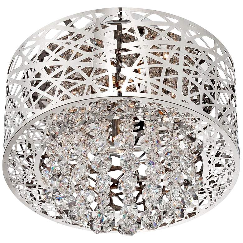 Image 3 Lite Source Benedetta 14" Modern Metal and Cut Crystal Ceiling Light more views