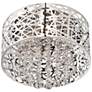 3_Lite Source Benedetta 14" Modern Metal and Cut Crystal Ceiling Light more views