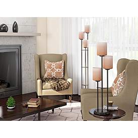 Image3 of Lite Source Bess 34" High Dark Bronze 3-Light Modern Accent Table Lamp more views