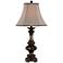 Lite Source Bishop Rusted Champagne Silver Table Lamp