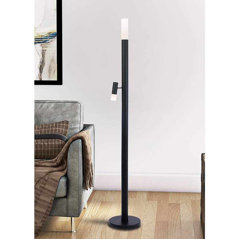 Image 1 Lite Source Black Felinus Floor Lamp