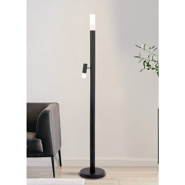 Image 4 Lite Source Black Felinus Floor Lamp more views