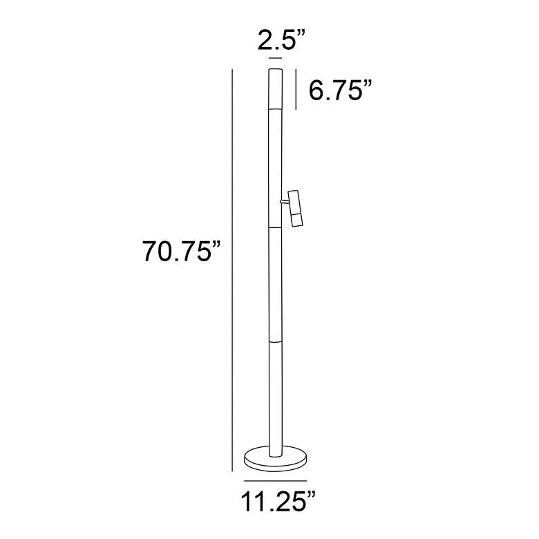 Image 5 Lite Source Black Felinus Floor Lamp more views