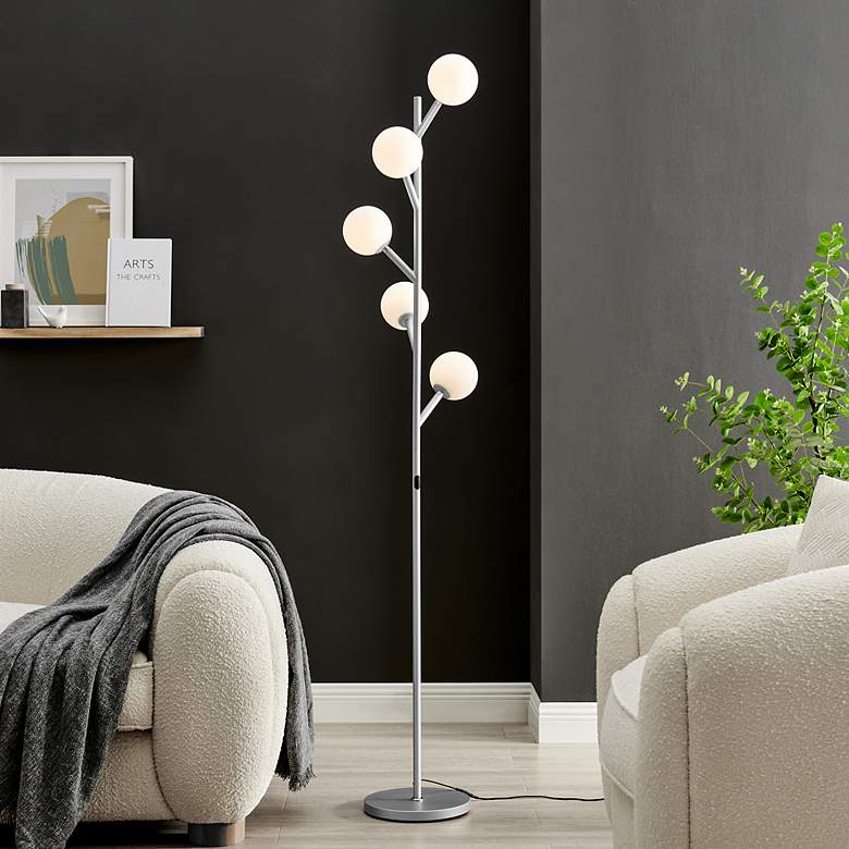 Image 3 Lite Source Blanca 71 1/2" High 5-Light LED Modern Floor Lamp more views