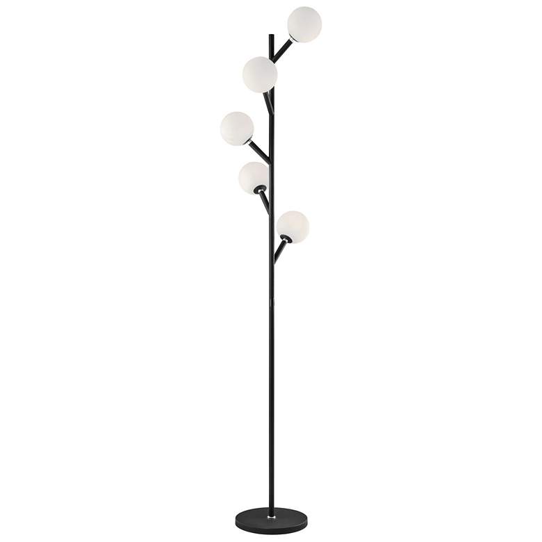 Image 1 Lite Source Blanca Black 5-Light LED Tree Floor Lamp