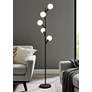 1_Lite Source Blanca Black 5-Light LED Tree Floor Lamp