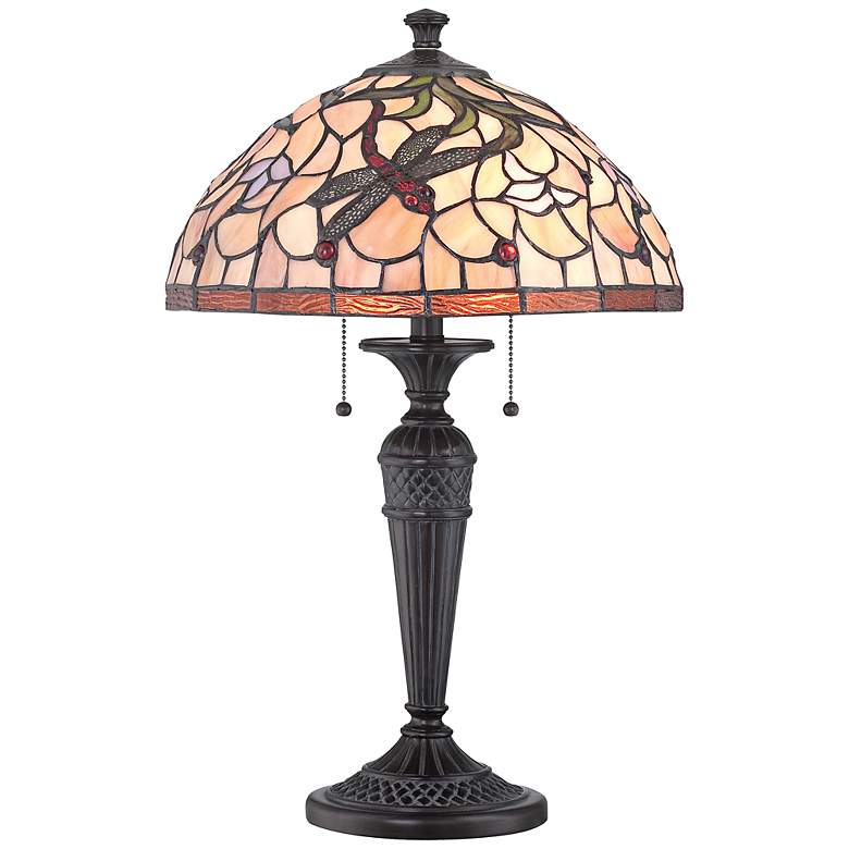 Image 1 Lite Source Breanna Dark Bronze Tiffany Style Table Lamp