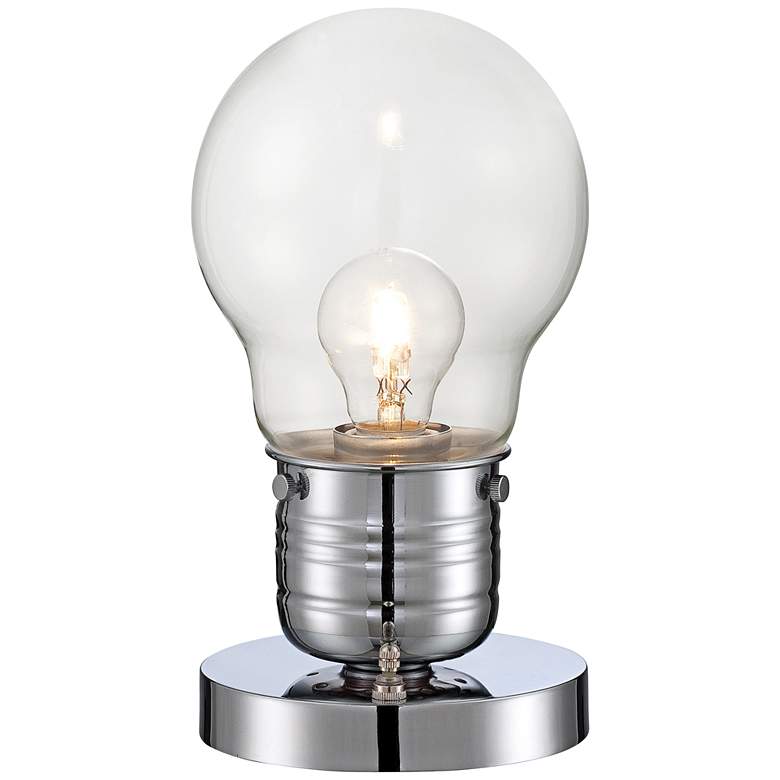 Image 1 Lite Source Briley Light Bulb Glass Accent Table Lamp