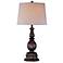 Lite Source Bronze Traditional Turned Table Lamp