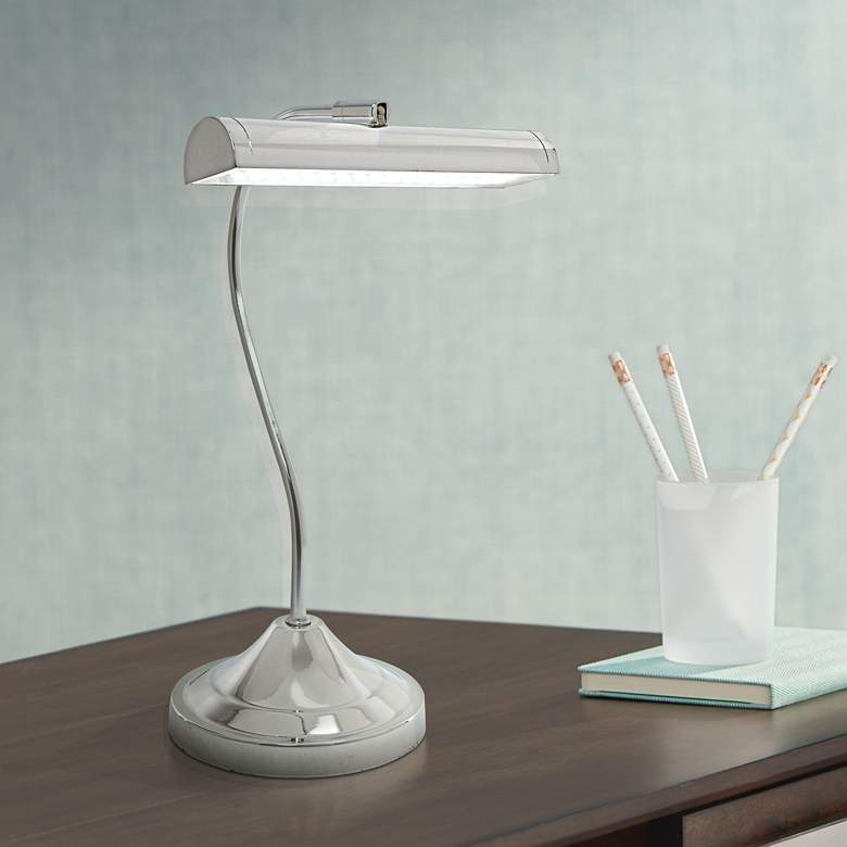 Image 1 Lite Source Cady Chrome LED Piano Desk Lamp