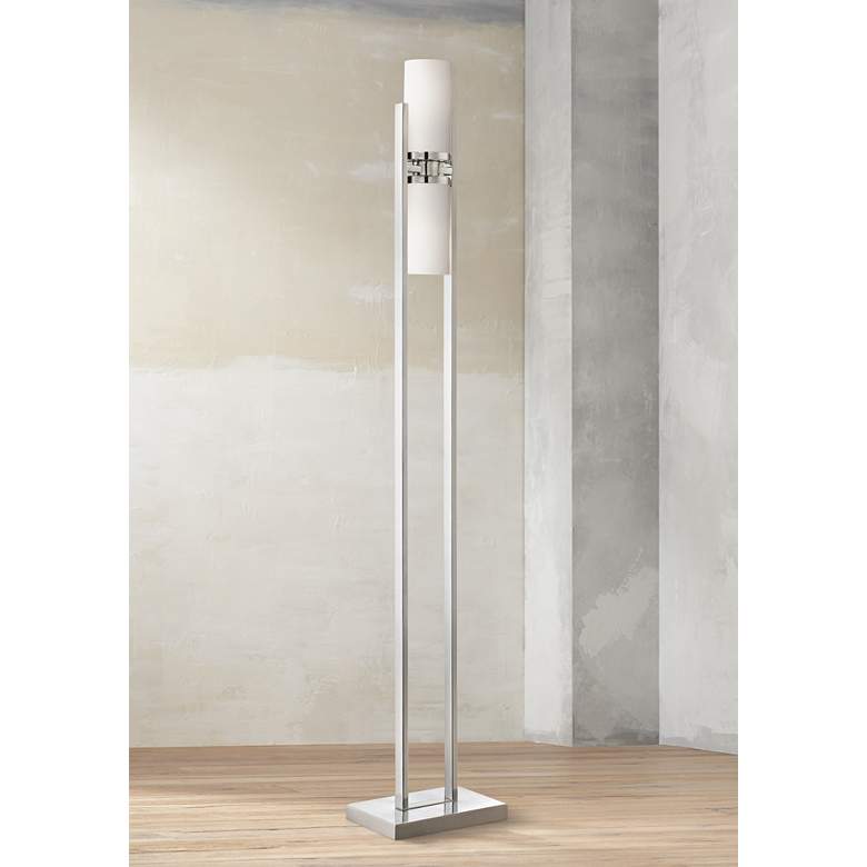 Image 1 Lite Source Caesarea 2-Post Chrome Floor Lamp