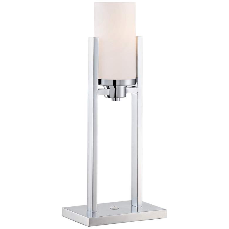 Image 1 Lite Source Caesarea 21 1/2" Chrome Fluorescent Table Lamp