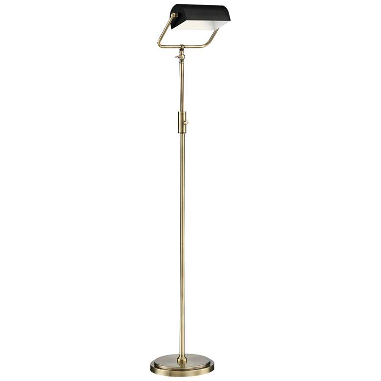 Image 1 Lite Source Caileb Antique Brass LED Floor Lamp