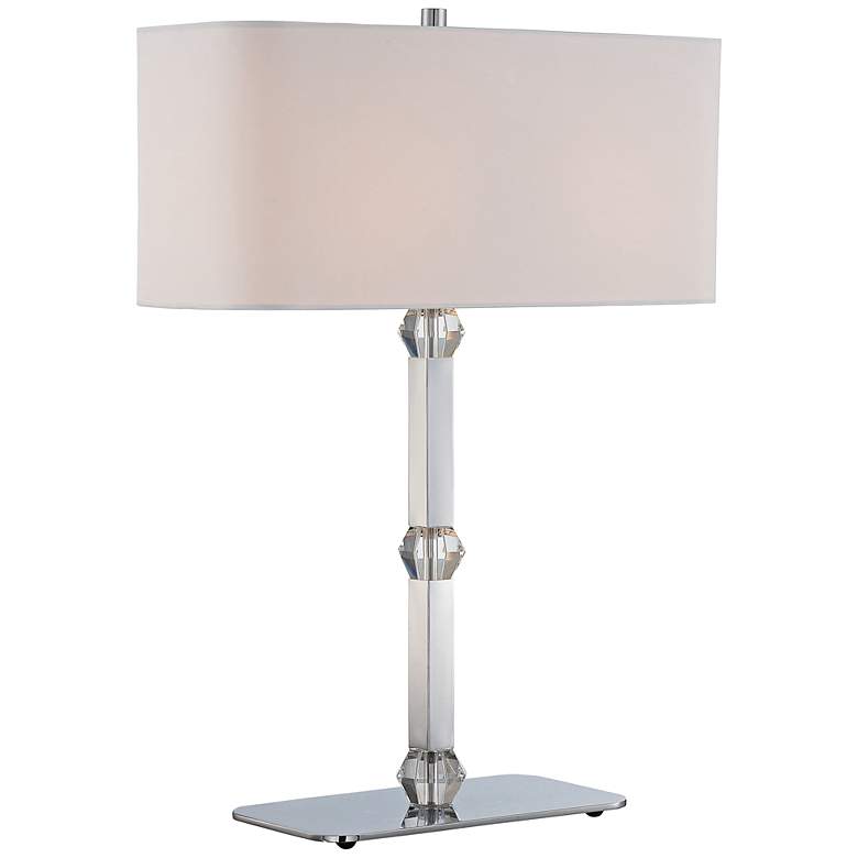 Image 1 Lite Source Cairo Crystal Accent Chrome Table Lamp