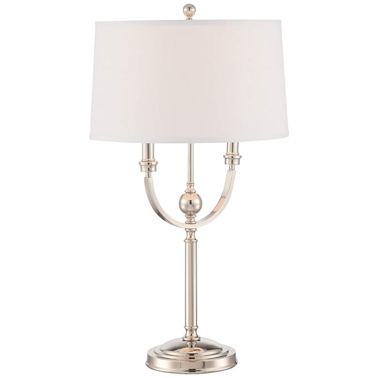 Image 1 Lite Source Camila Polished Steel Candelabra Table Lamp