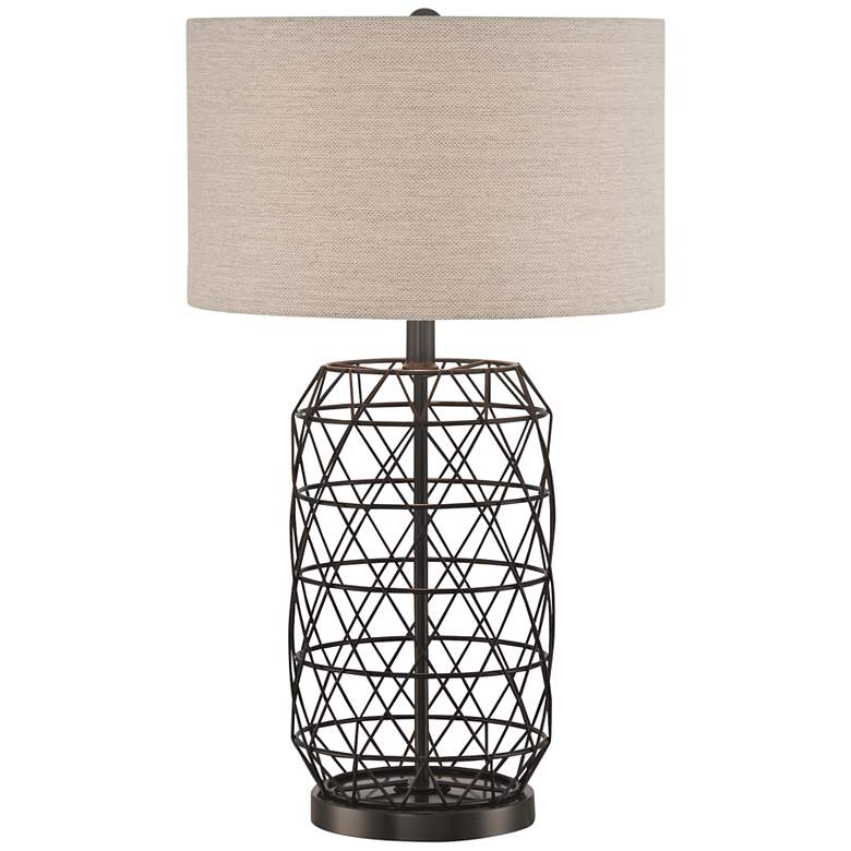 Image 1 Lite Source Cassiopeia Black Metal Table Lamp