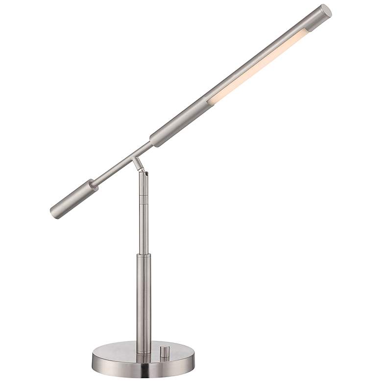 Image 1 Lite Source Cayden LED Polished Steel Desk Lamp