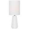 Lite Source Charna 17 1/2"H White Ceramic Accent Table Lamp