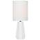 Lite Source Charna 17 1/2" Modern White Ceramic Accent Table Lamp