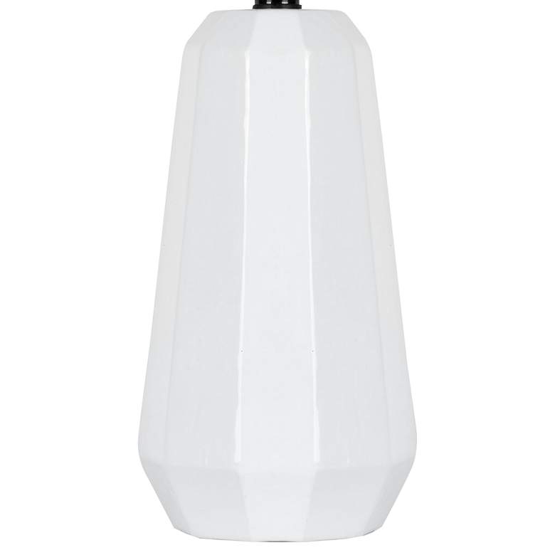 Image 2 Lite Source Charna 17 1/2" Modern White Ceramic Accent Table Lamp more views