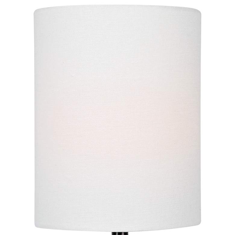 Image 3 Lite Source Charna 17 1/2 inch Modern White Ceramic Accent Table Lamp more views