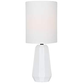 Image1 of Lite Source Charna 17 1/2"H White Ceramic Accent Table Lamp