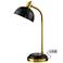 Lite Source Claine Antique Brass Metal Desk Lamp