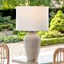 Lite Source Claudine Battery Powered Outdoor Rated LED Cordless Table Lamp in scene