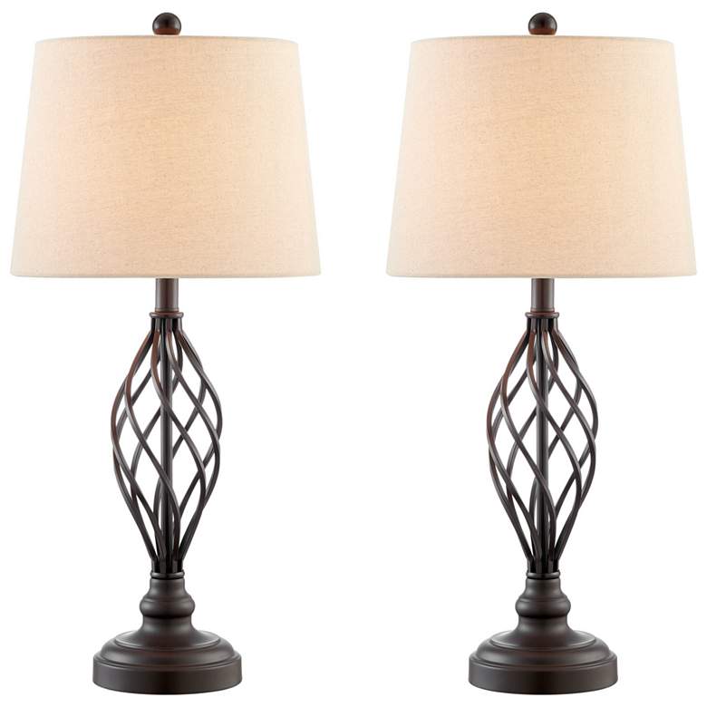 Image 1 Lite Source Clayne Table Lamp Brushed