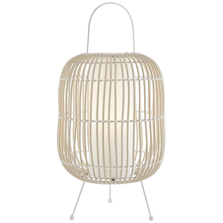Image 2 Lite Source Clement White Battery Powered Outdoor LED Cordless Table Lamp