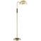 Lite Source Clouseau Antique Brass Buffet Floor Lamp