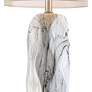 Lite Source Coliseo 28 1/2" Marbleized White Modern Ceramic Table Lamp