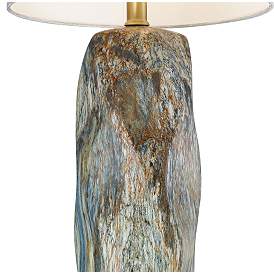 Image2 of Lite Source Coliseo 28 1/2" Slate Pattern Modern Ceramic Table Lamp more views
