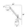 Thumbnail4 of Lite Source Counter 29" Modern LED Balance Arm Desk Lamp more views