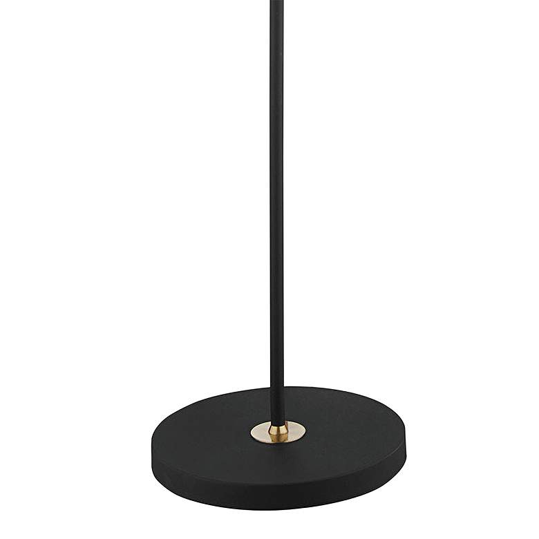 Image 4 Lite Source Crisanta Black and Antique Brass Offset Arm Modern Floor Lamp more views
