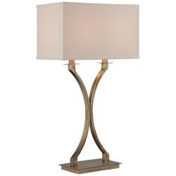 Lite Source Cruzito 29&quot; High Modern Brass Table Lamp